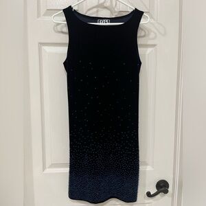 Navy dress with sequins